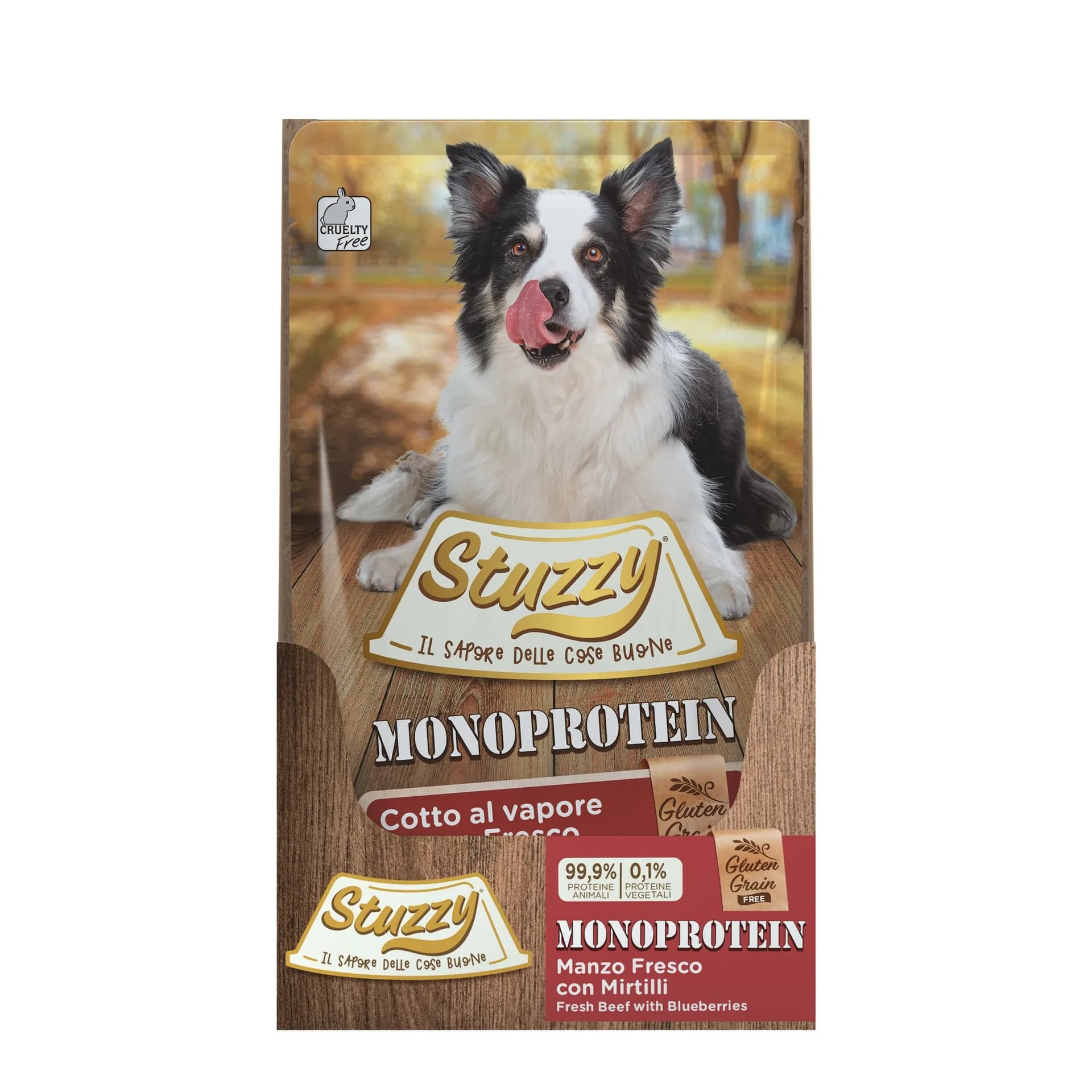 Stuzzy Monoprotein karma mokra dla psa świeża wołowina z borówką pasztet 150 g