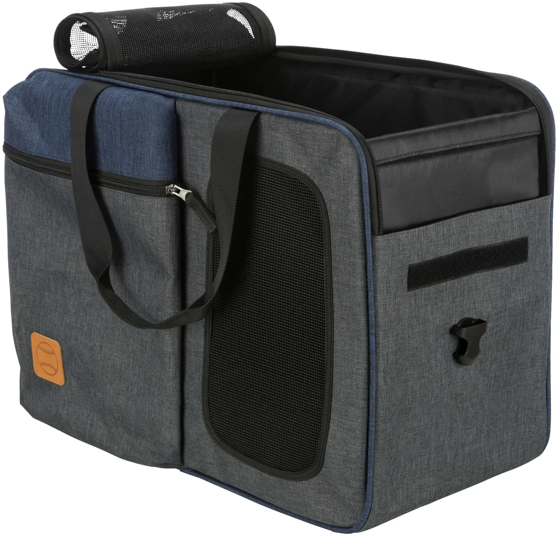 Trixie Tara trasnporter/plecak 2w1 dla psa/kota szary/niebieski 25 × 38 × 50 cm