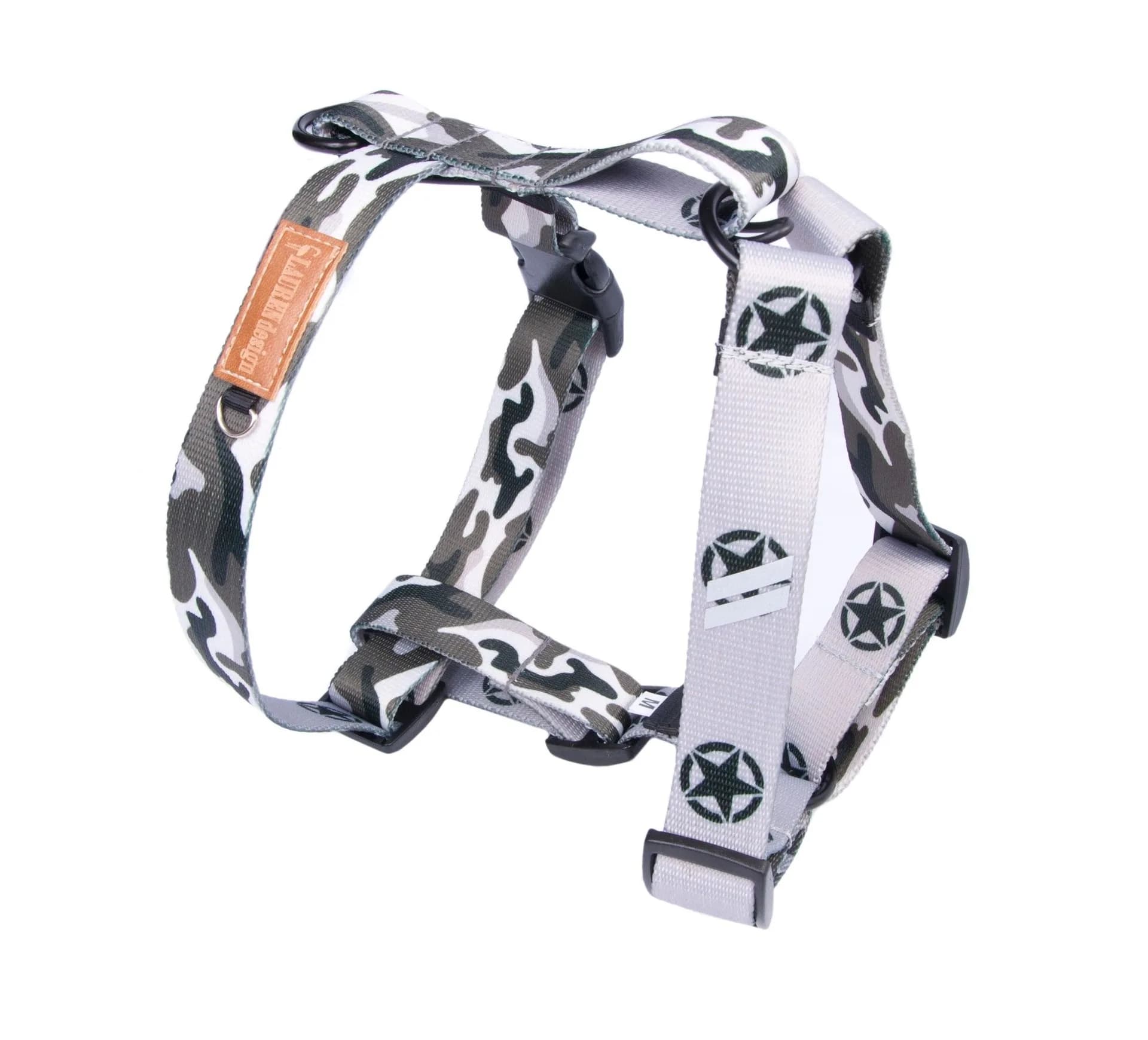 LAUREN design Szelki guard COLOR Military - różne rozmiary L