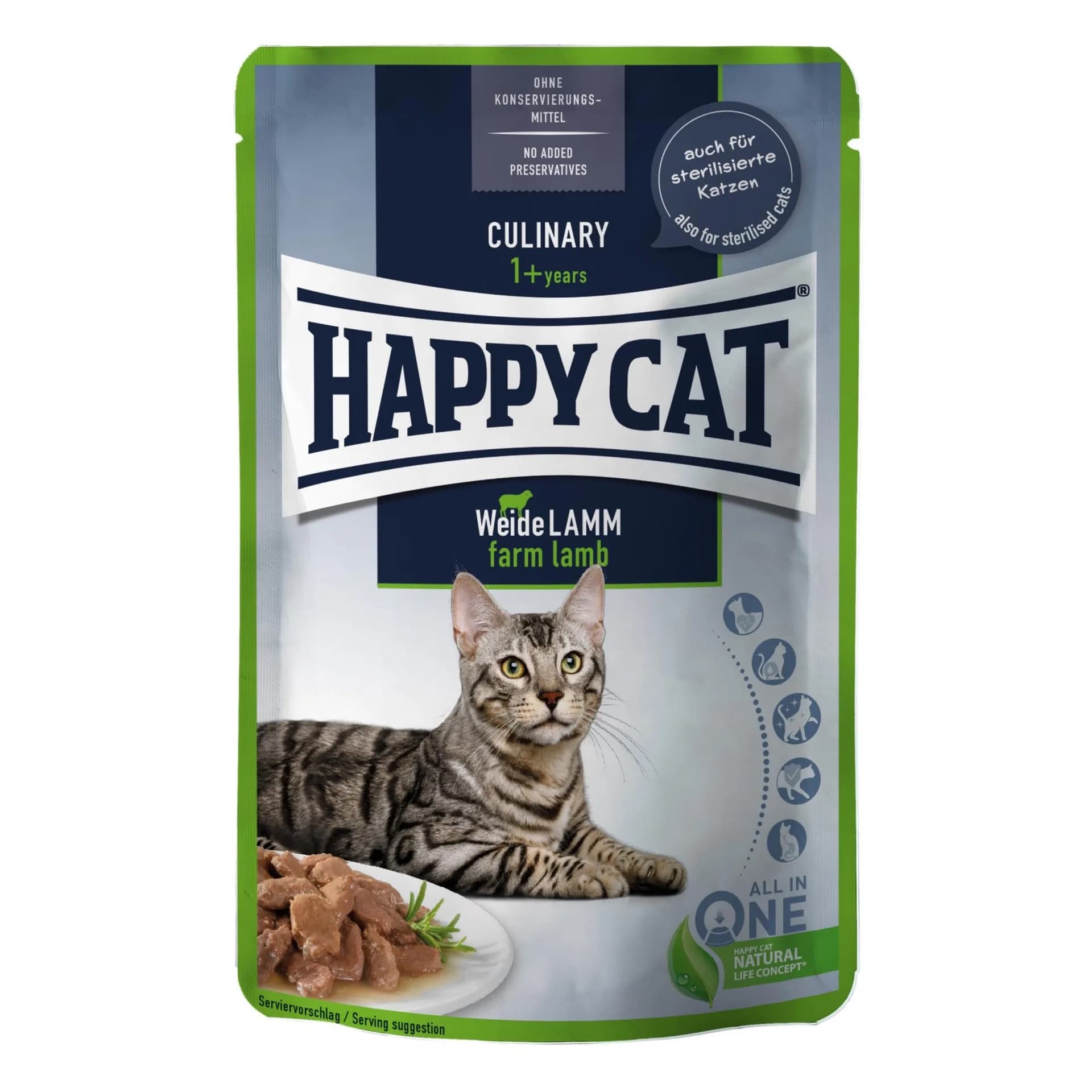 Happy Cat Culinary Meat in Sauce Farm Lamb mokra karma jagnięcina 85 g