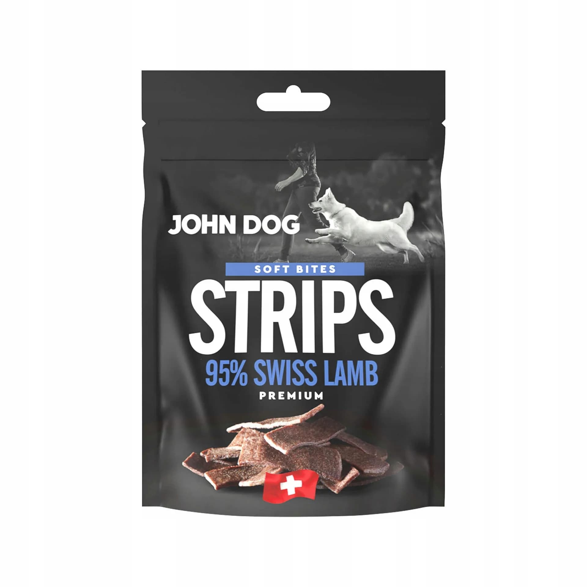 SMAKOŁYKI John Dog SOFT STRIPS Swiss Lamb 95% 70 g