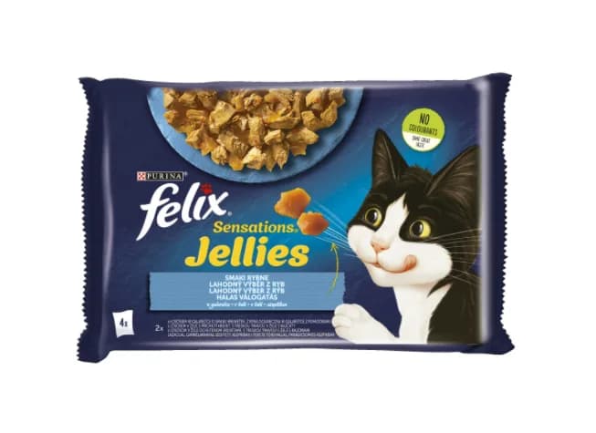 FELIX SENSATIONS Saszetki dla kota Ryba 4 × 85 g