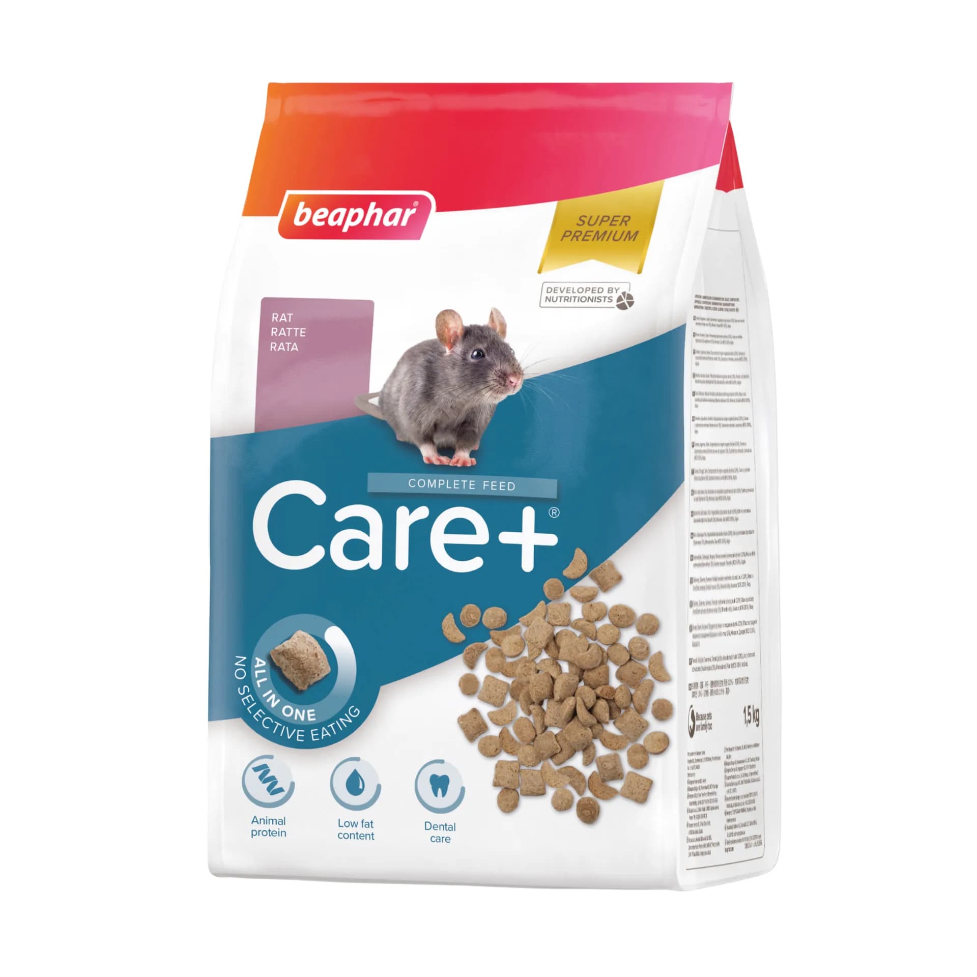 Beaphar Care+ Rat Karma Super Premium dla szczura 700 g/1,5 kg 700 g