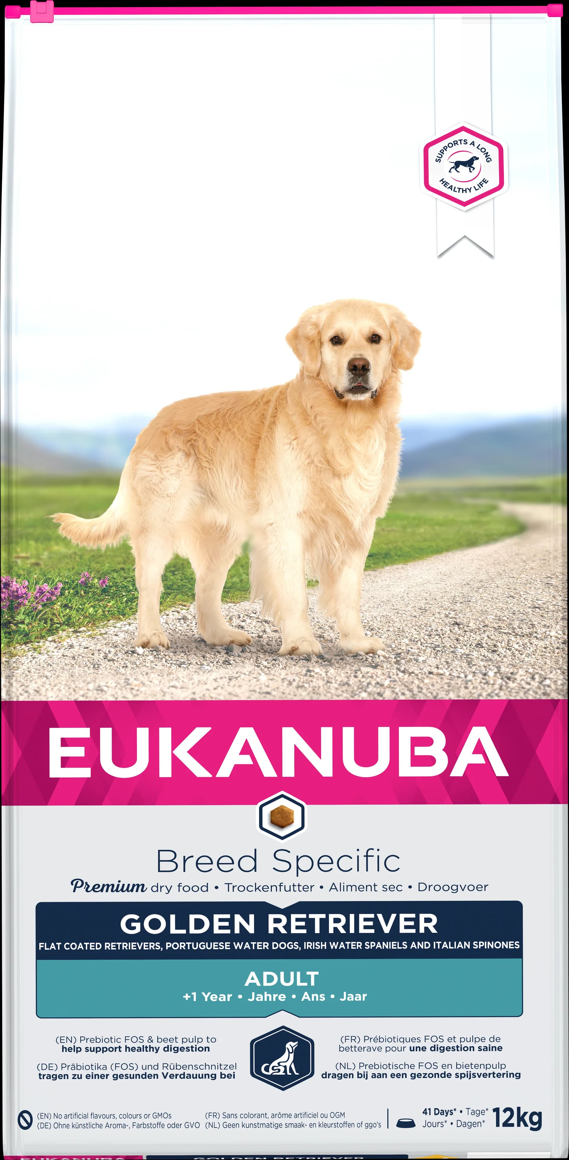 Eukanuba Dog Dry Breed Specific All Golden Retriever Chicken Bag 12 kg