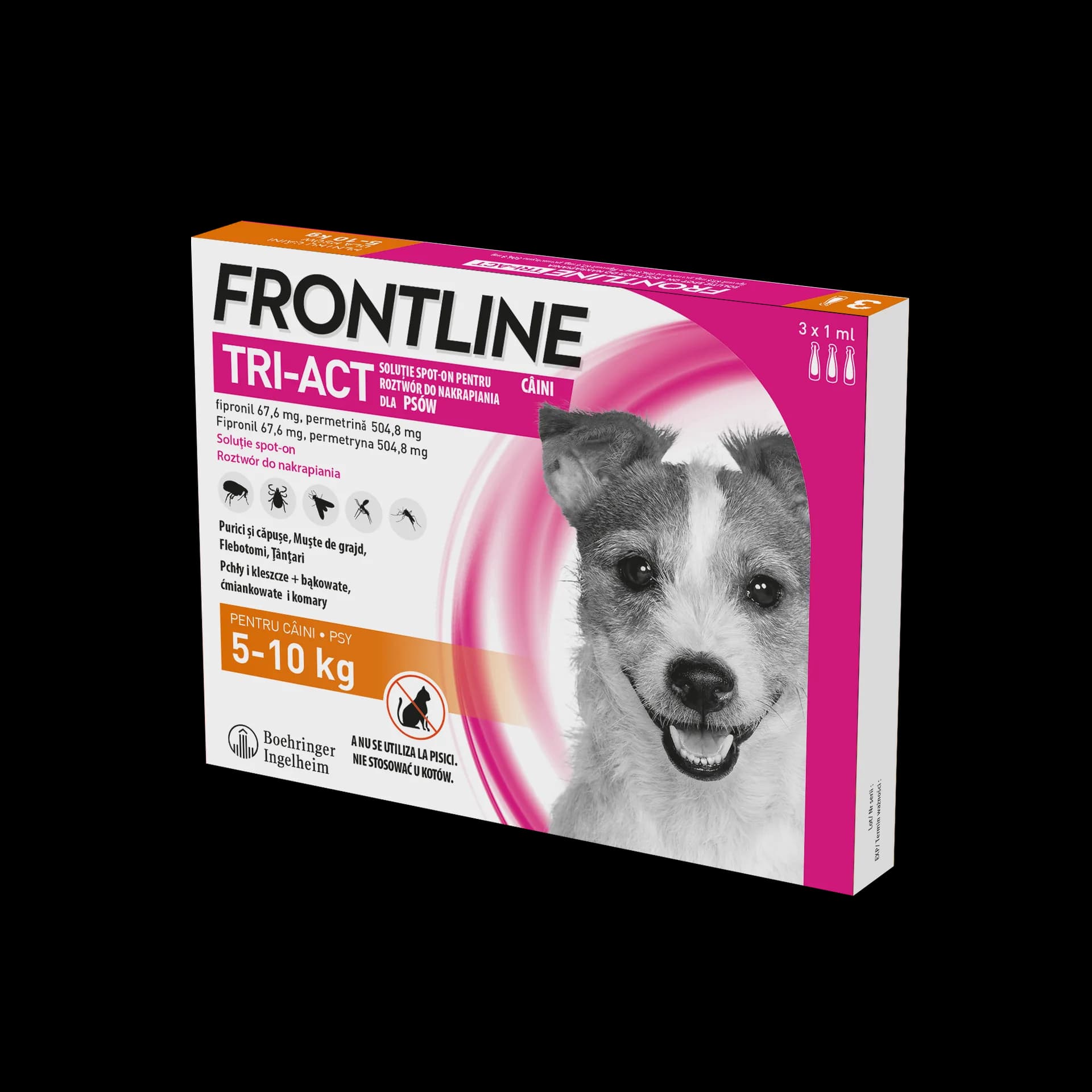 FRONTLINE Tri-Act - roztwór do nakrapiania dla psów o różnej wadze XS