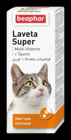 Beaphar Laveta Super Cat 50 ml - preparat przeciw nadmiernemu wypadaniu sierści u kota