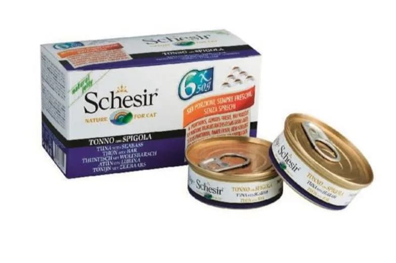 Schesir Multipack Tuńczyk z okoniem 6 × 50 g
