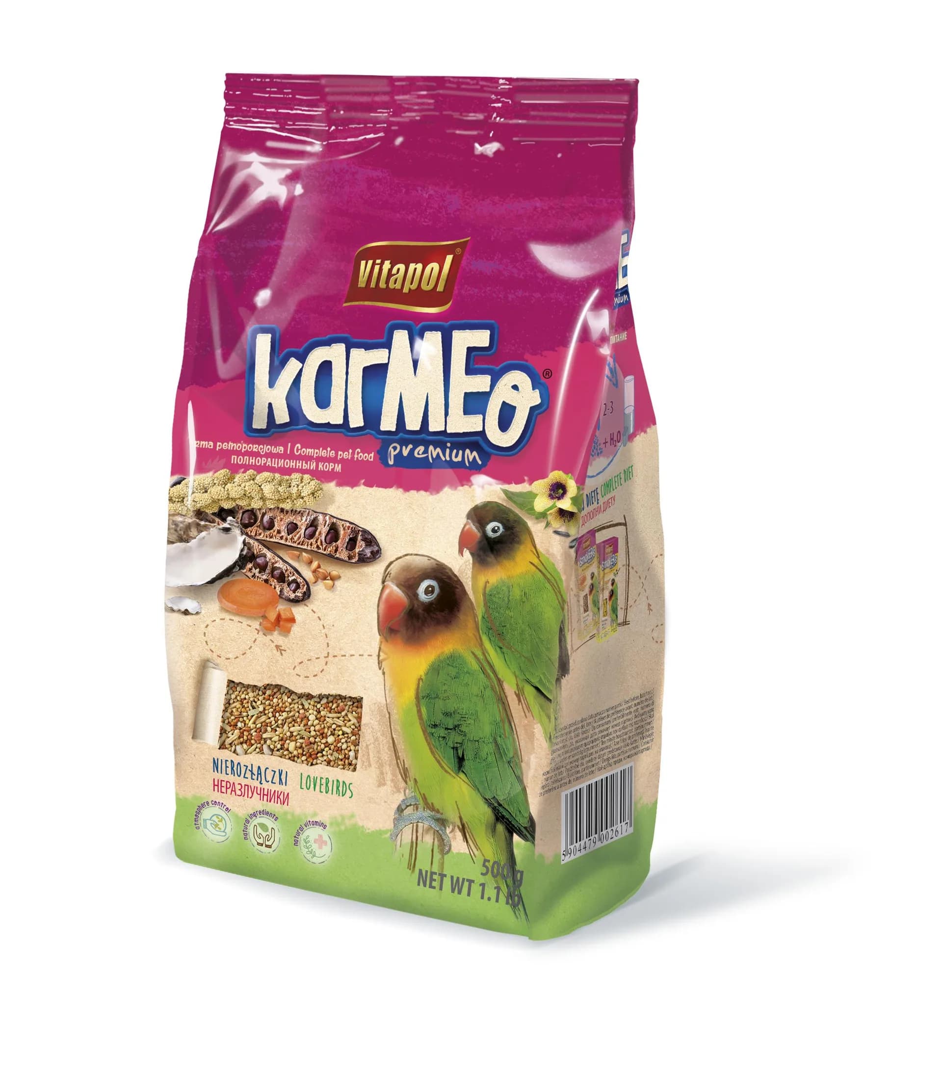 Vitapol Karma pełnoporcjowa dla nierozłączek w worku 500 g