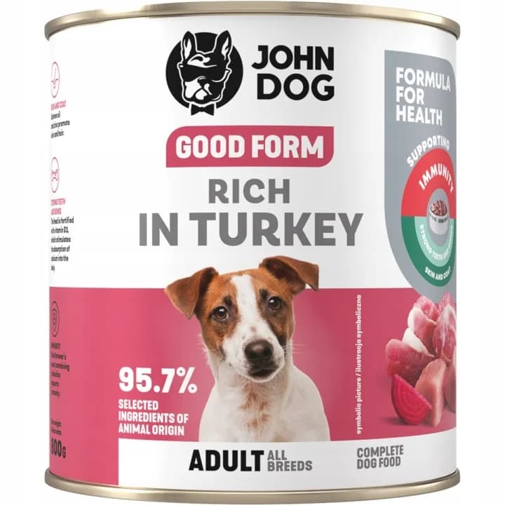 John Dog GOOD FORM DOROSŁY BOGATA W INDYKA 400 g