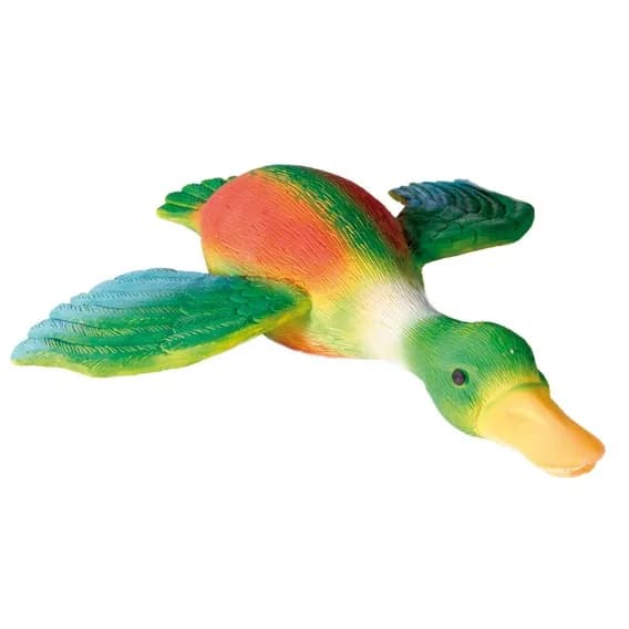 Piszcząca lateksowa kaczka w locie - gryzak dla psa - 30 cm