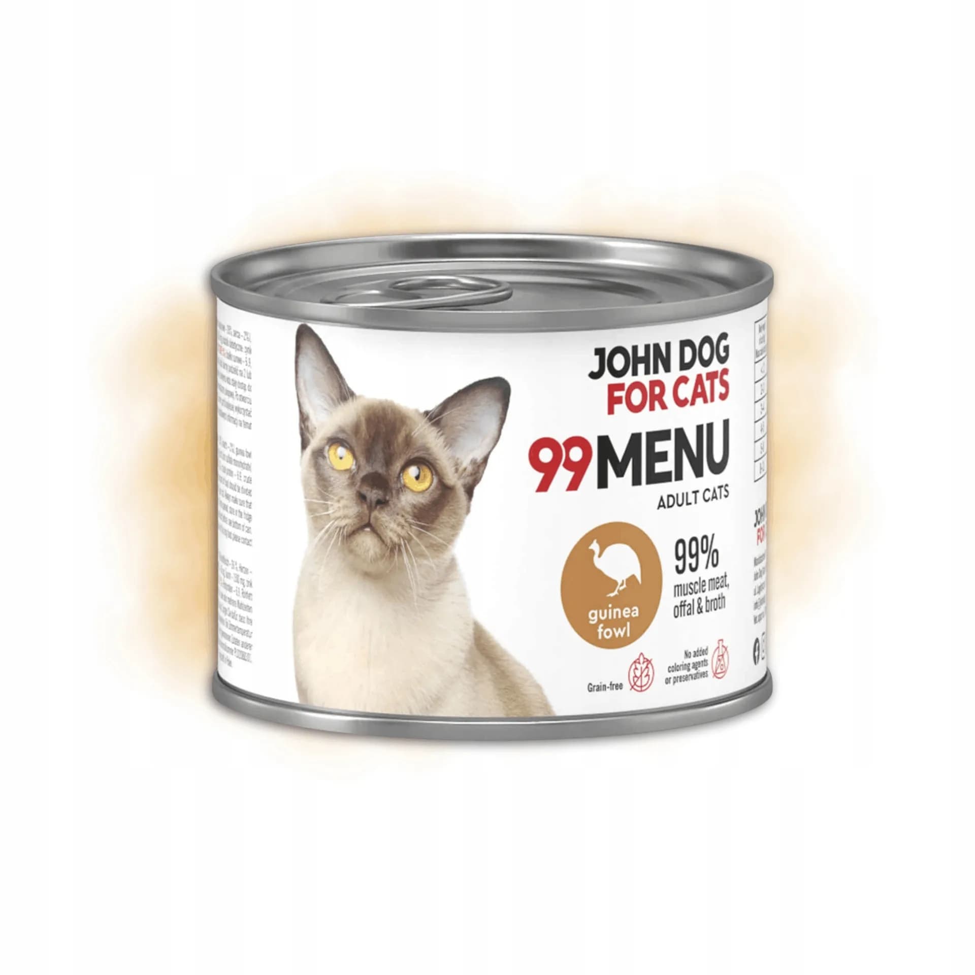 John Dog for Cats 99 MENU karma mokra z kurczakiem i perliczką dla dorosłych kotów 200 g
