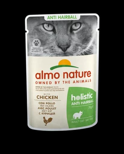 Almo Nature HOLISTIC Anti Hairball karma mokra z kurczakiem dla dorosłych kotów 70 g