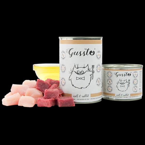 Gussto Cat puszka - Fresh Calf & Rabbit dla kota