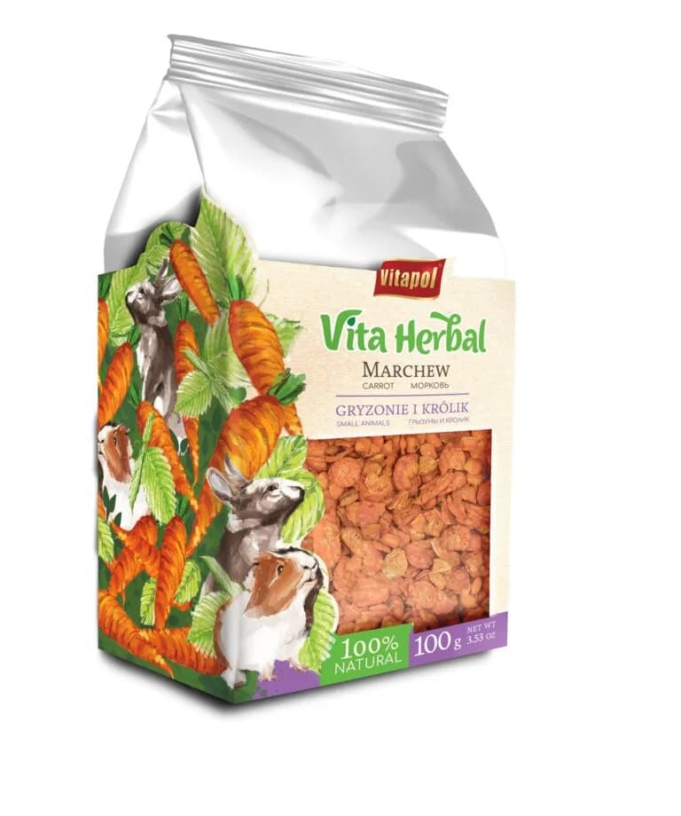 Vitapol Vita Herbal Marchew Suszona dla gryzoni i królika 100 g