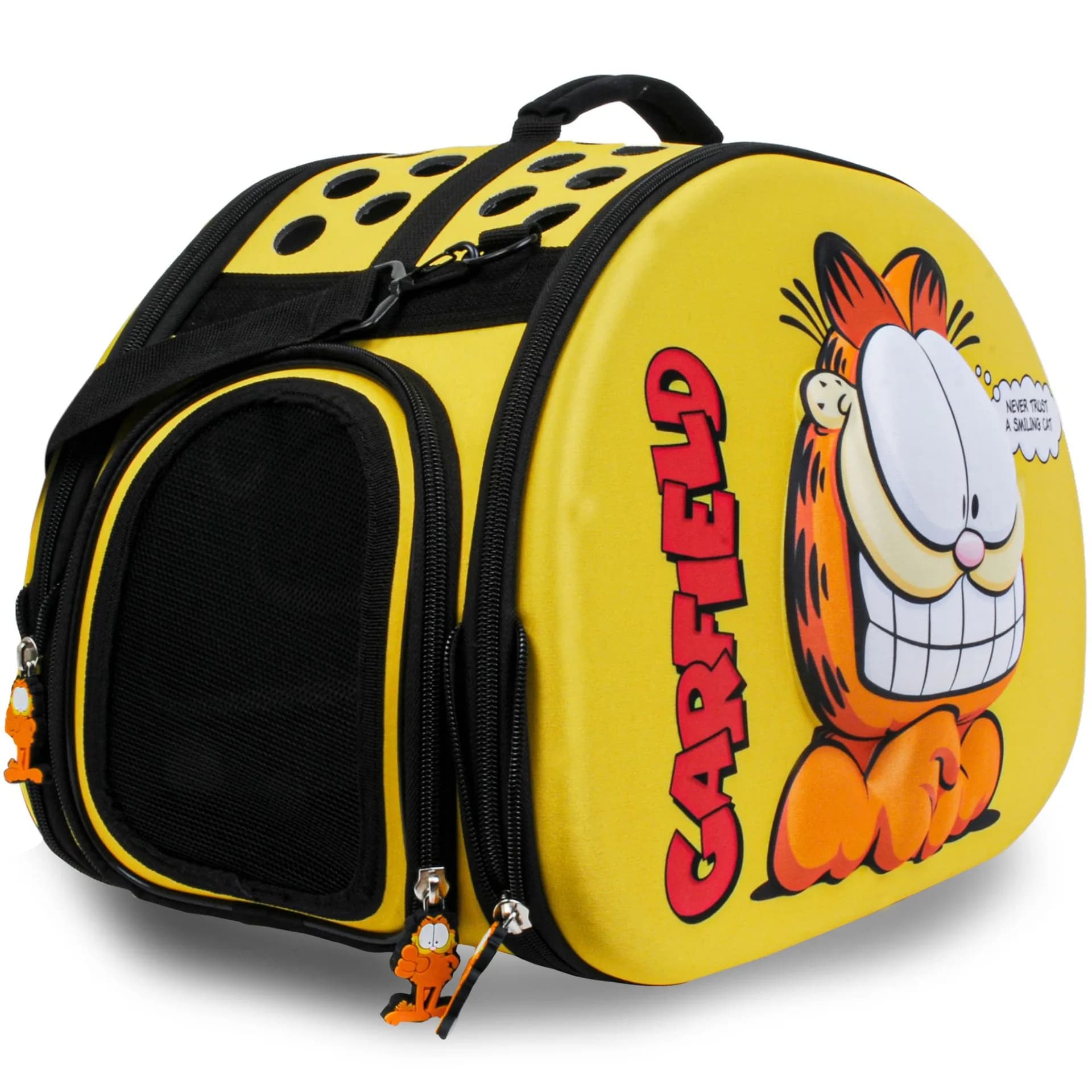 Garfield transporter dla kota z tłoczeniem EVA 3D żółty 43 × 32 × 23 cm