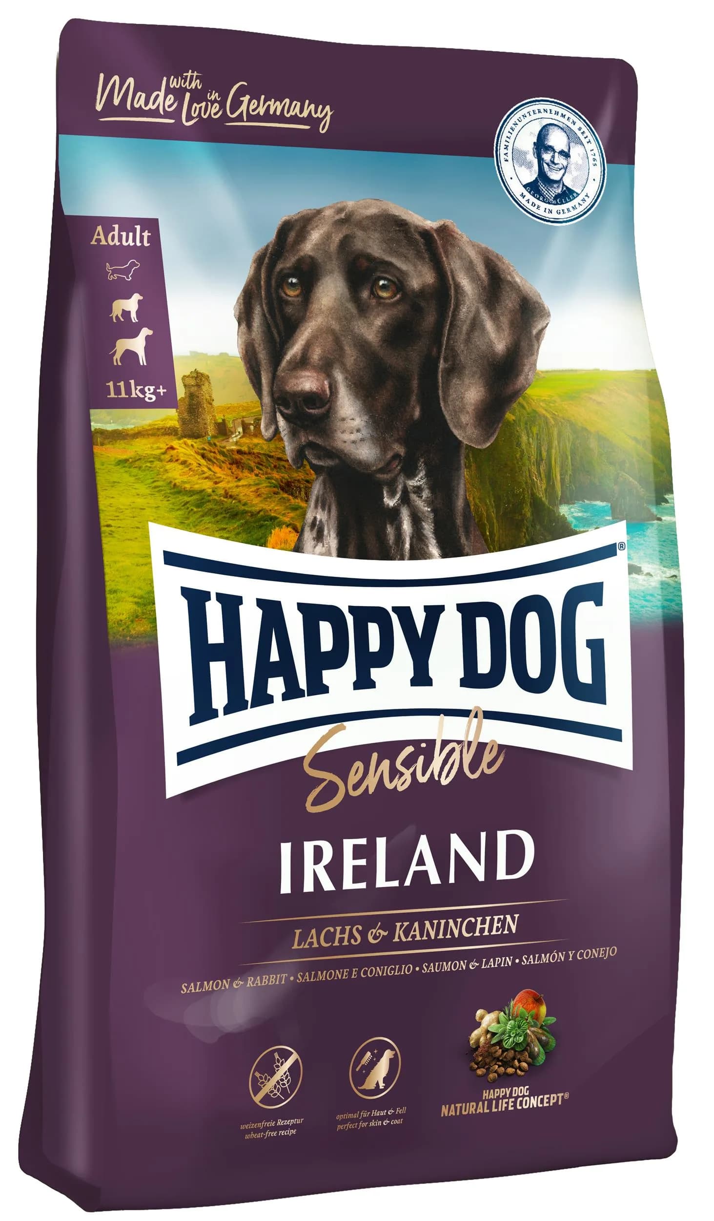 Happy Dog Sensible Ireland karma sucha z łososiem i królikiem dla dorosłych psów