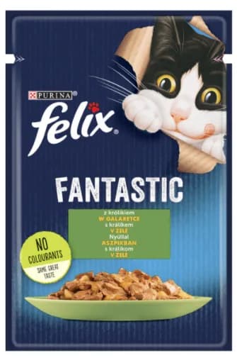 Felix Fantastic karma mokra z królikiem w galaretce dla dorosłych kotów 85 g