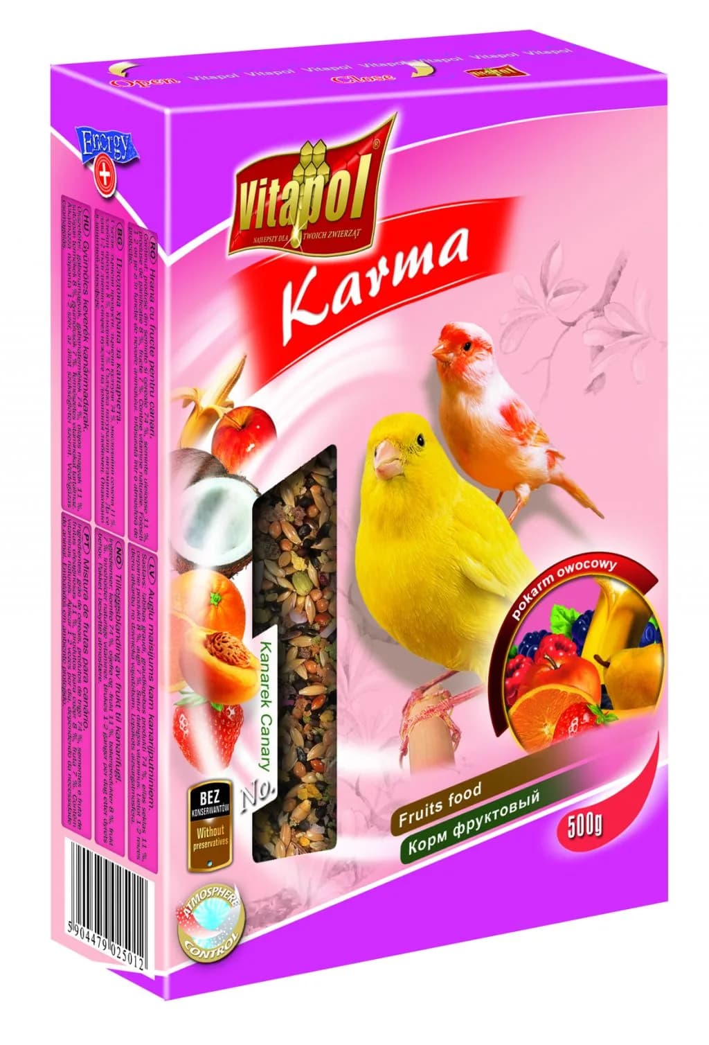 Vitapol Owocowy pokarm uzupełniający dla kanarka 500 g