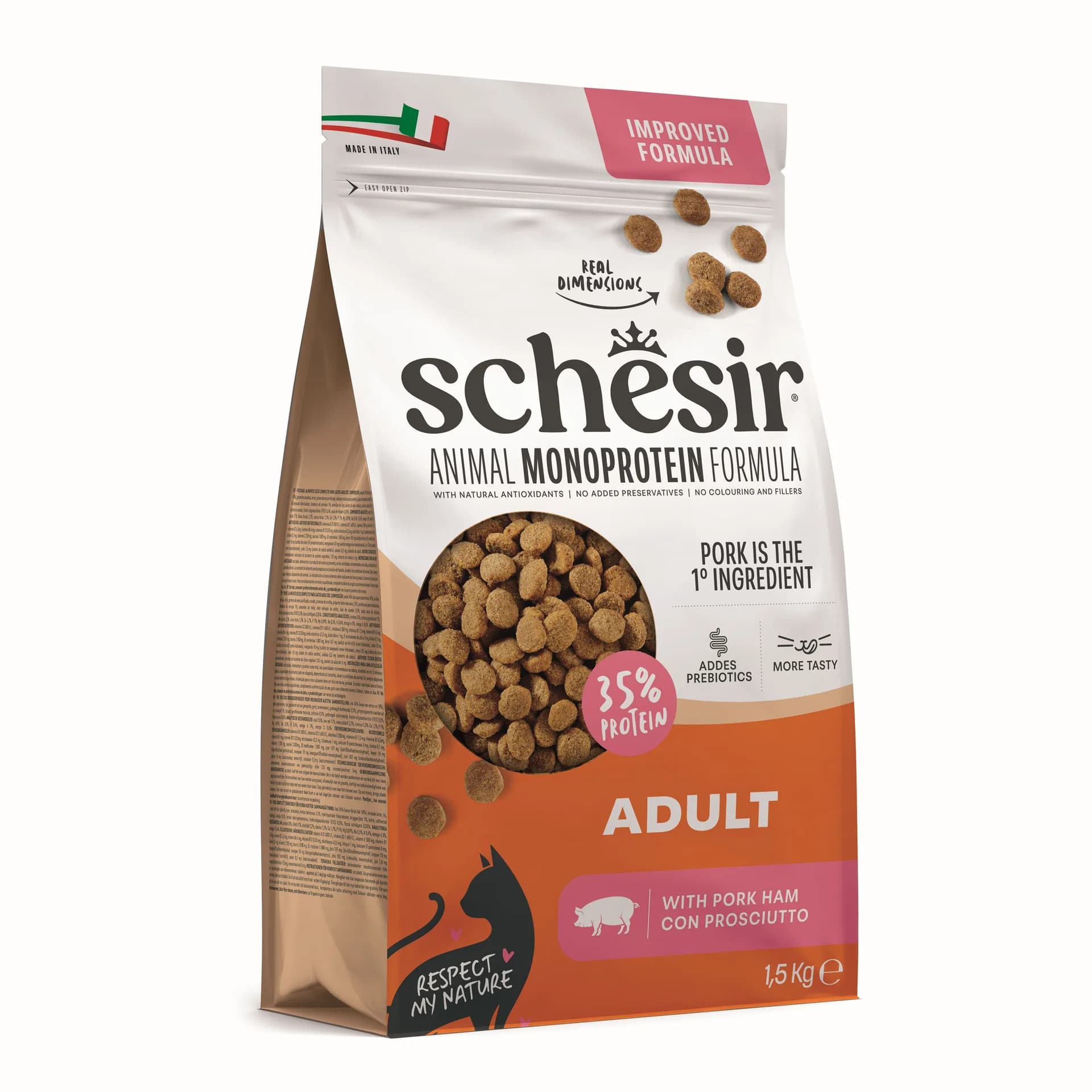 Animal Monoprotein Formula karma sucha dla dorosłego kota szynka 15 kg worek