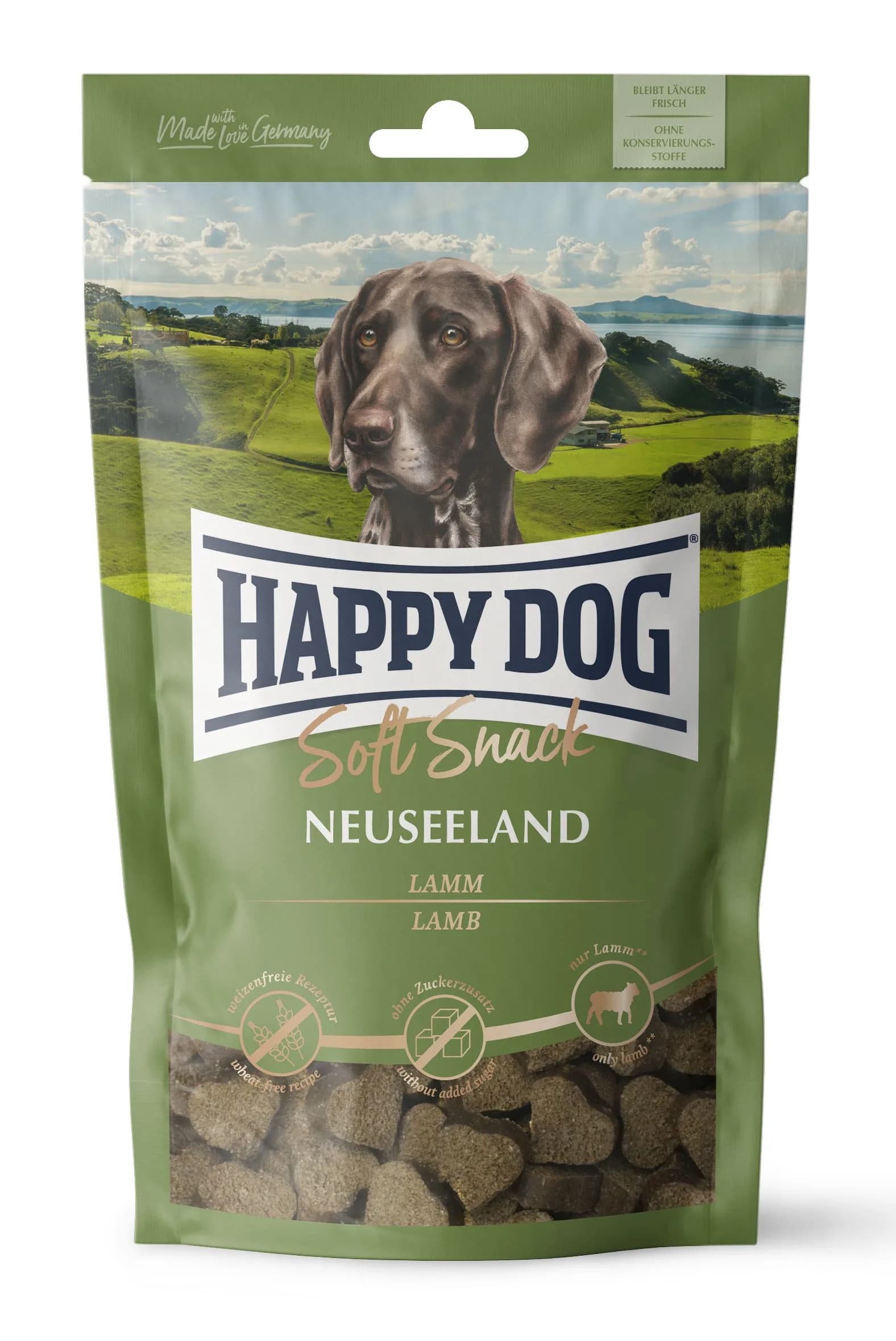 Happy Dog Soft Snack Nowa Zelandia przysmak dla psów dorosłych do 10 kg jagnięcina 100 g
