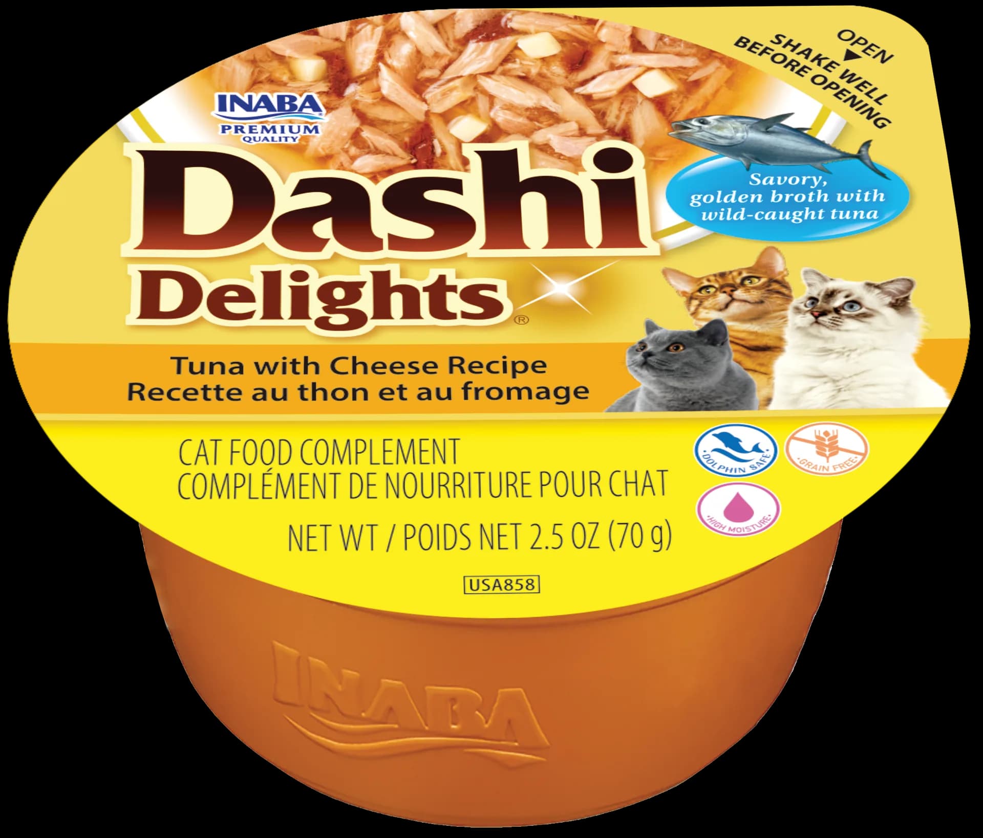 INABA CAT DASHI DELIGHTS karma dla kota tuńcczyk z serem 70 g