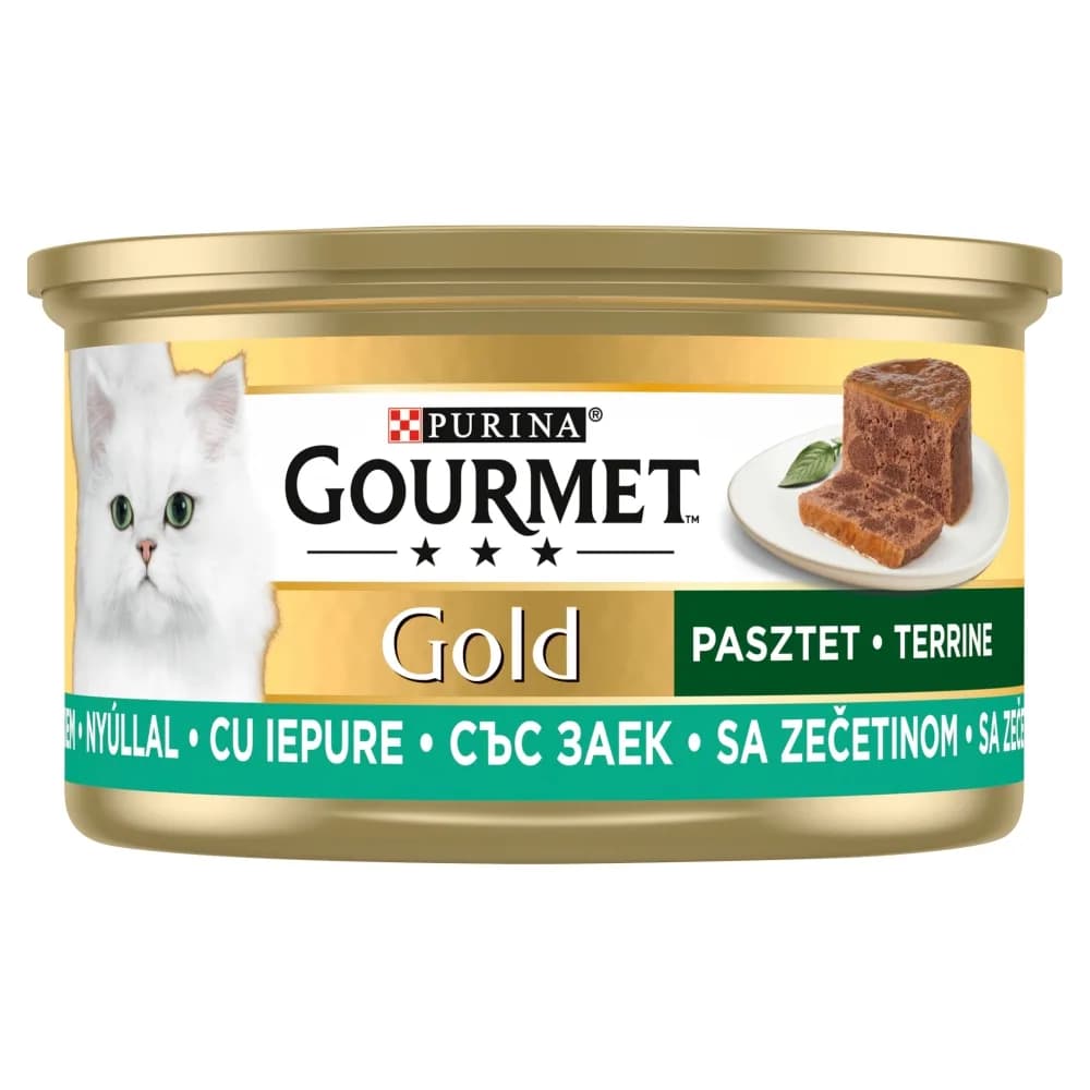 Purina Gourmet Gold pasztet z kawałkami królika 85 g