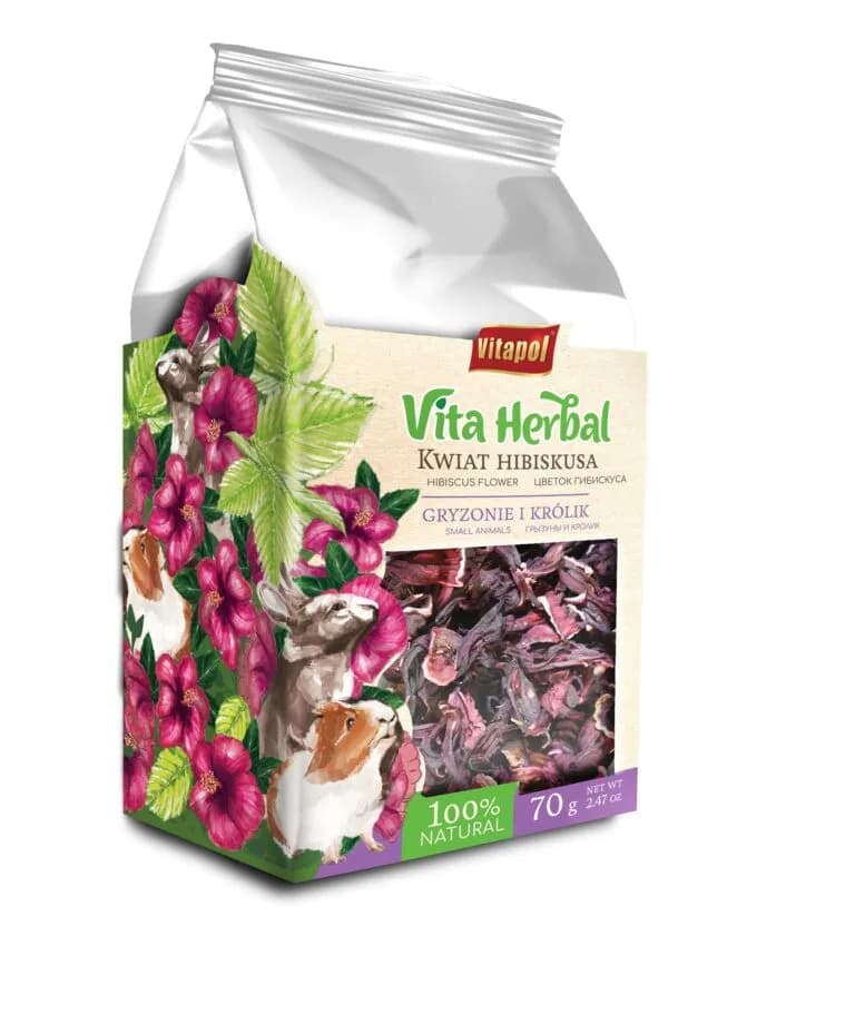 Vitapol Vita Herbal Kwiat hibiskusa dla gryzoni i królika 70 g