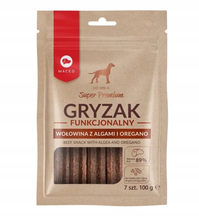 Gryzaki Przysmaki dla Psów Maced Gryzak Funkcjonalny Smakołyki Algi 7 szt