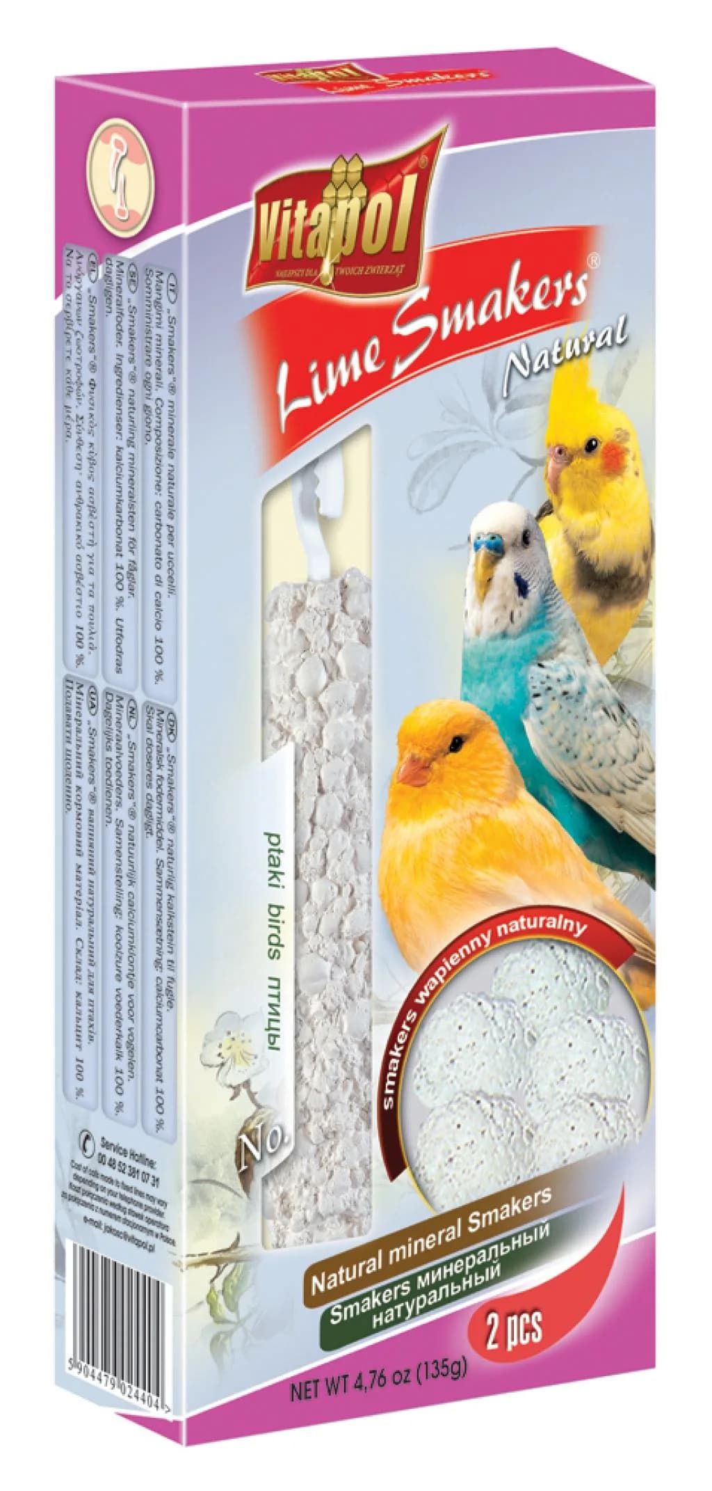 Vitapol Smakers wapienny dla ptaków 135 g