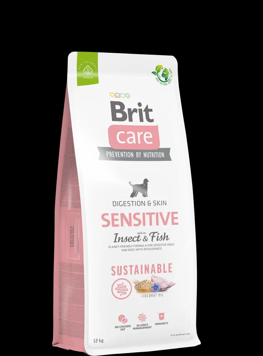Brit Care Dog Sustainable Sensitive Insect Fish sucha karma dla psa z owadami i rybą