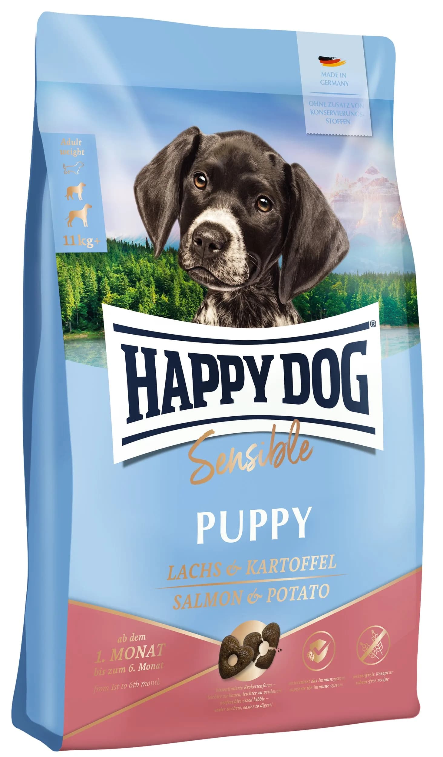 Happy Dog Sensible Puppy sucha karma dla szczeniąt 1-6 miesięcy łosoś i ziemniak