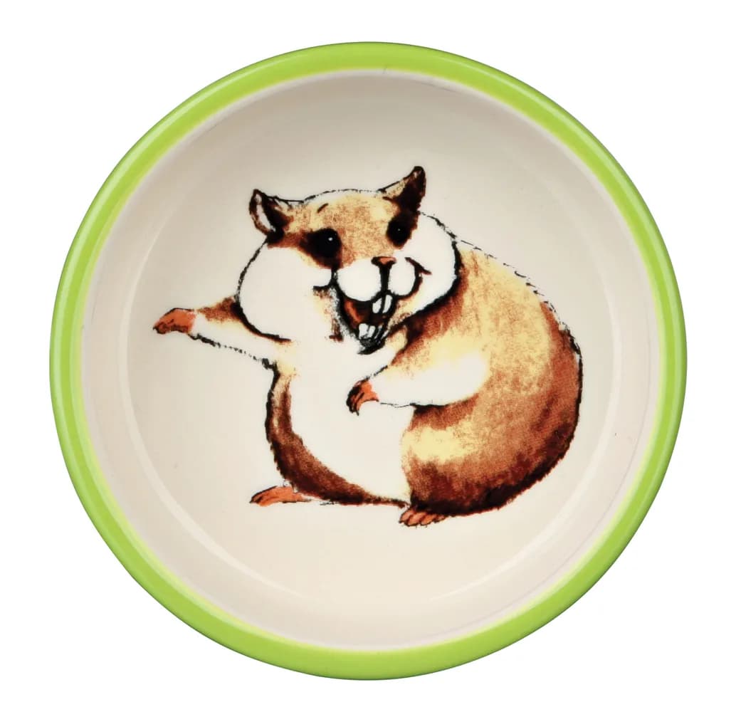 Trixie Miska ceramiczna dla chomika - 80 ml/śr. 8 cm