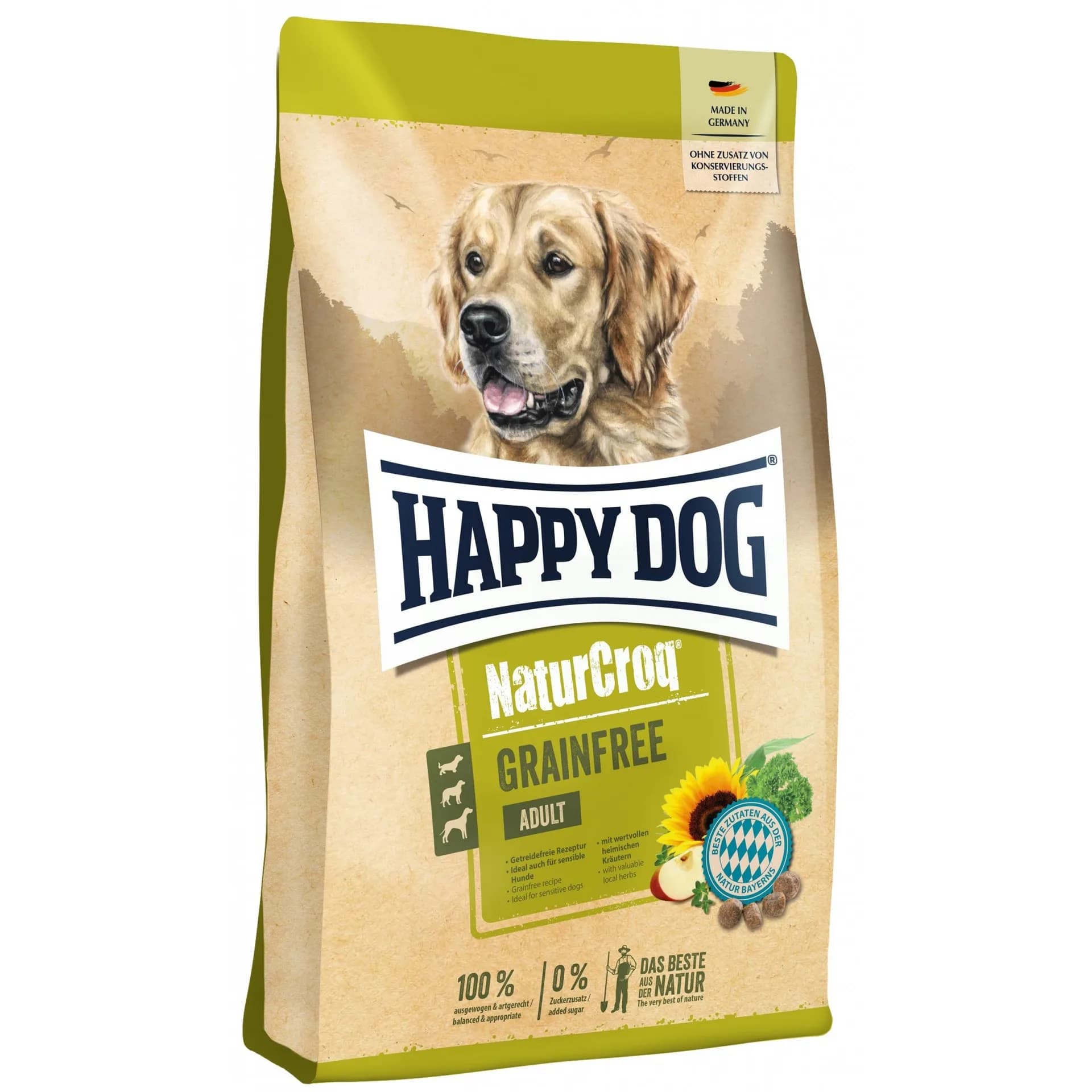 Happy Dog NaturCroq Grainfree drób i łosoś karma sucha bezzbożowa dla dorosłych psów