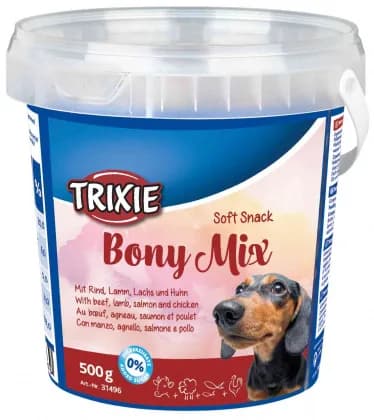Przekąski dla psa Bony Mix - Wołowina Łosoś Kurczak - różna waga 500 g