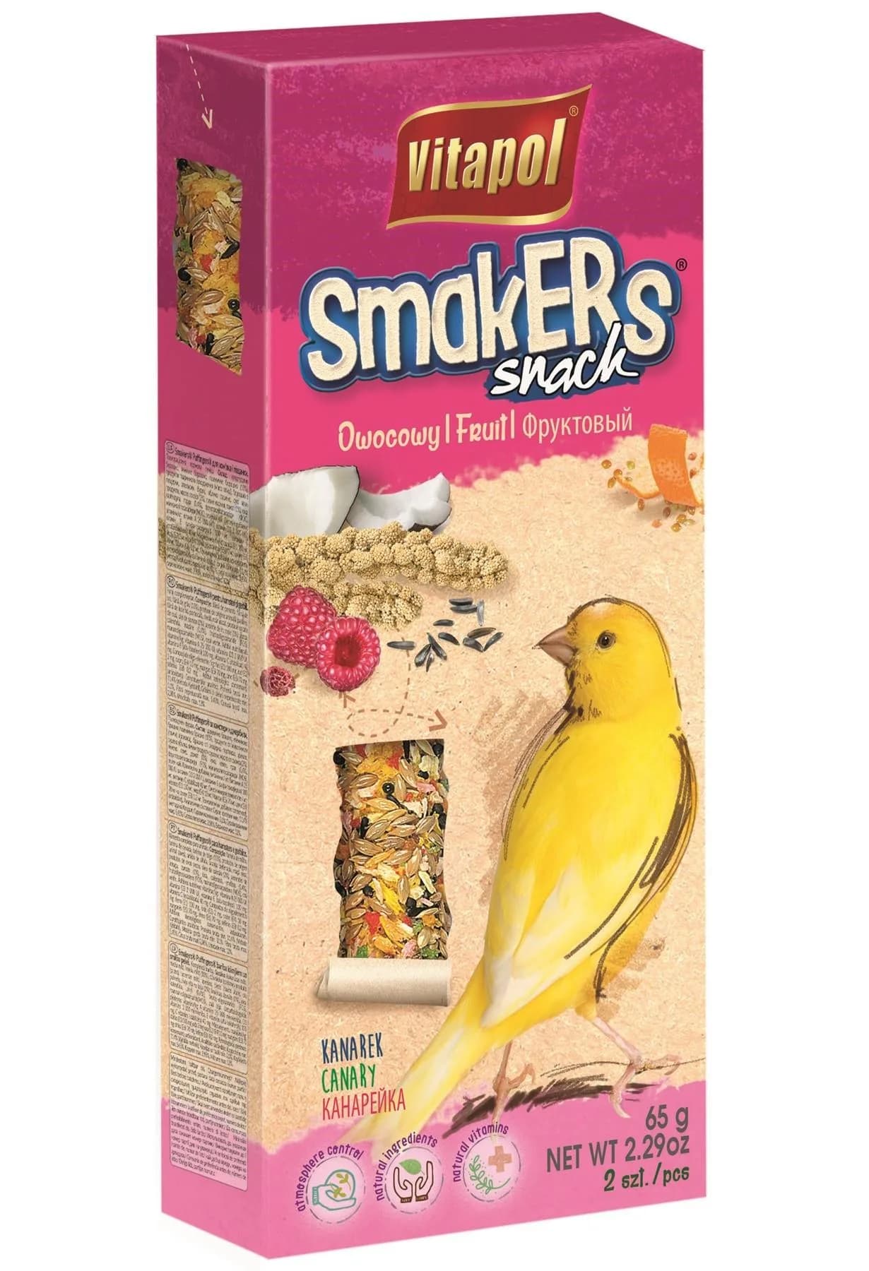 Vitapol Smakers owocowy dla kanarka (2 sztuki)