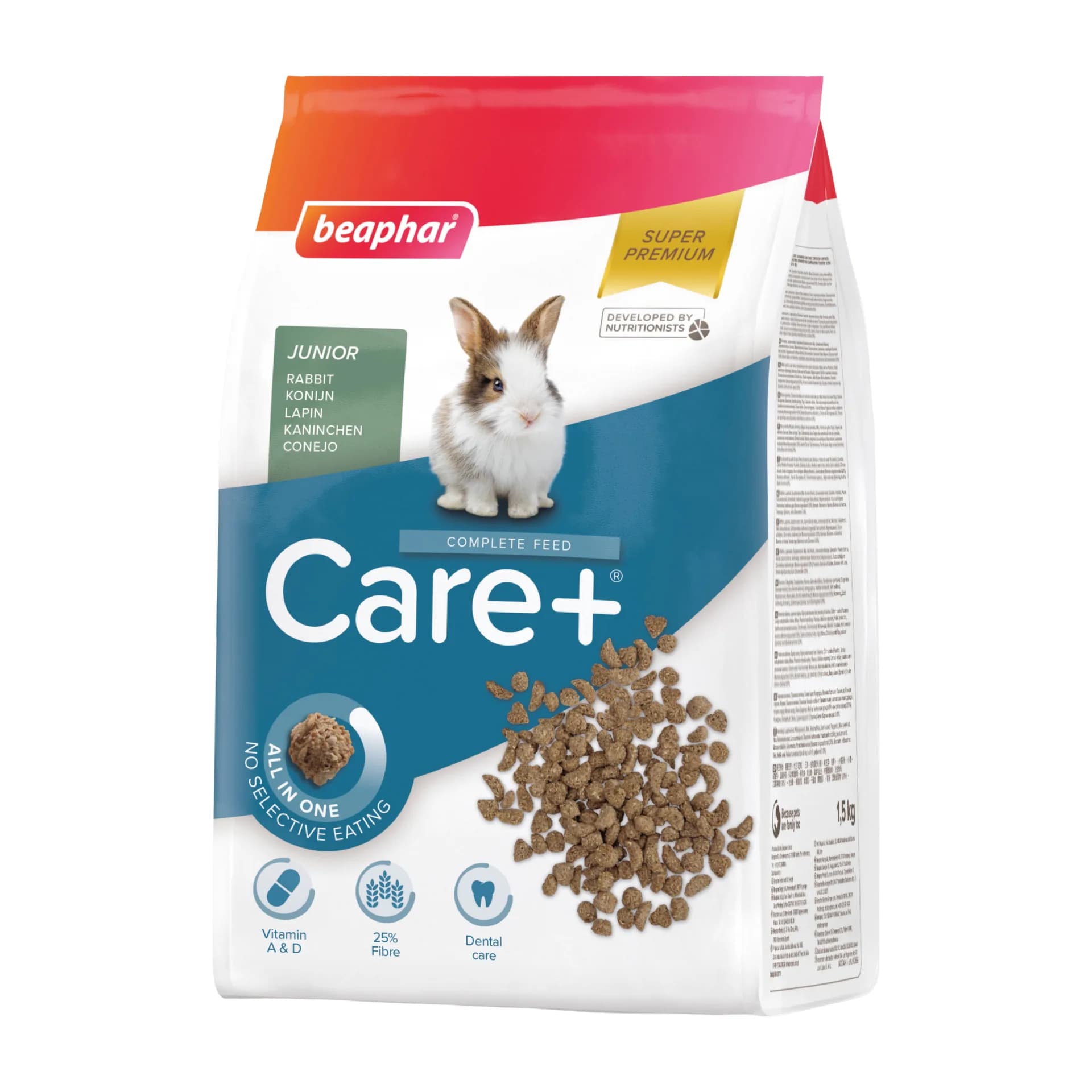 Beaphar Care+ Rabbit Junior karma Super Premium dla młodego królika