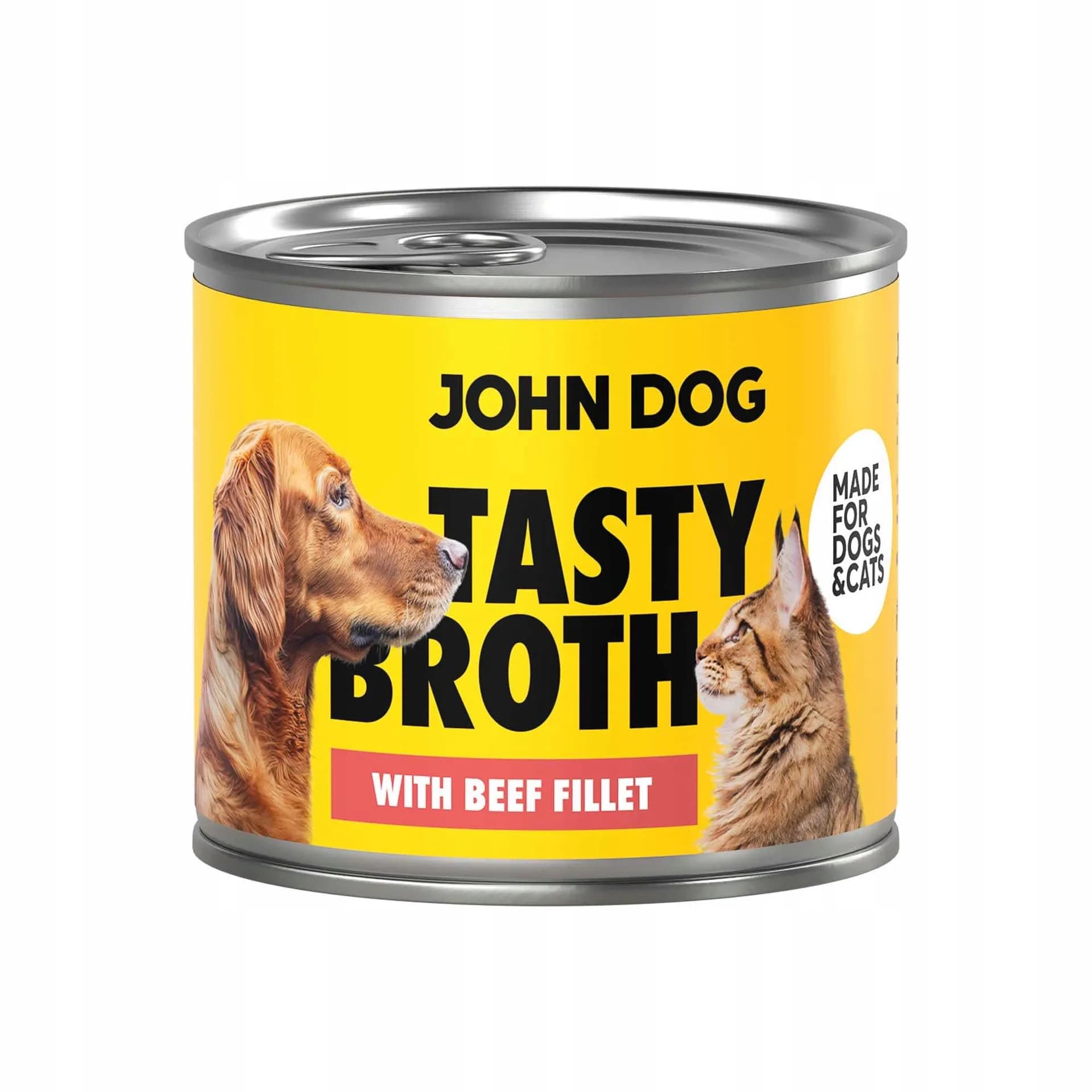John Dog Tasty Broth zupa dla kota i psa z wołowiną 140 g