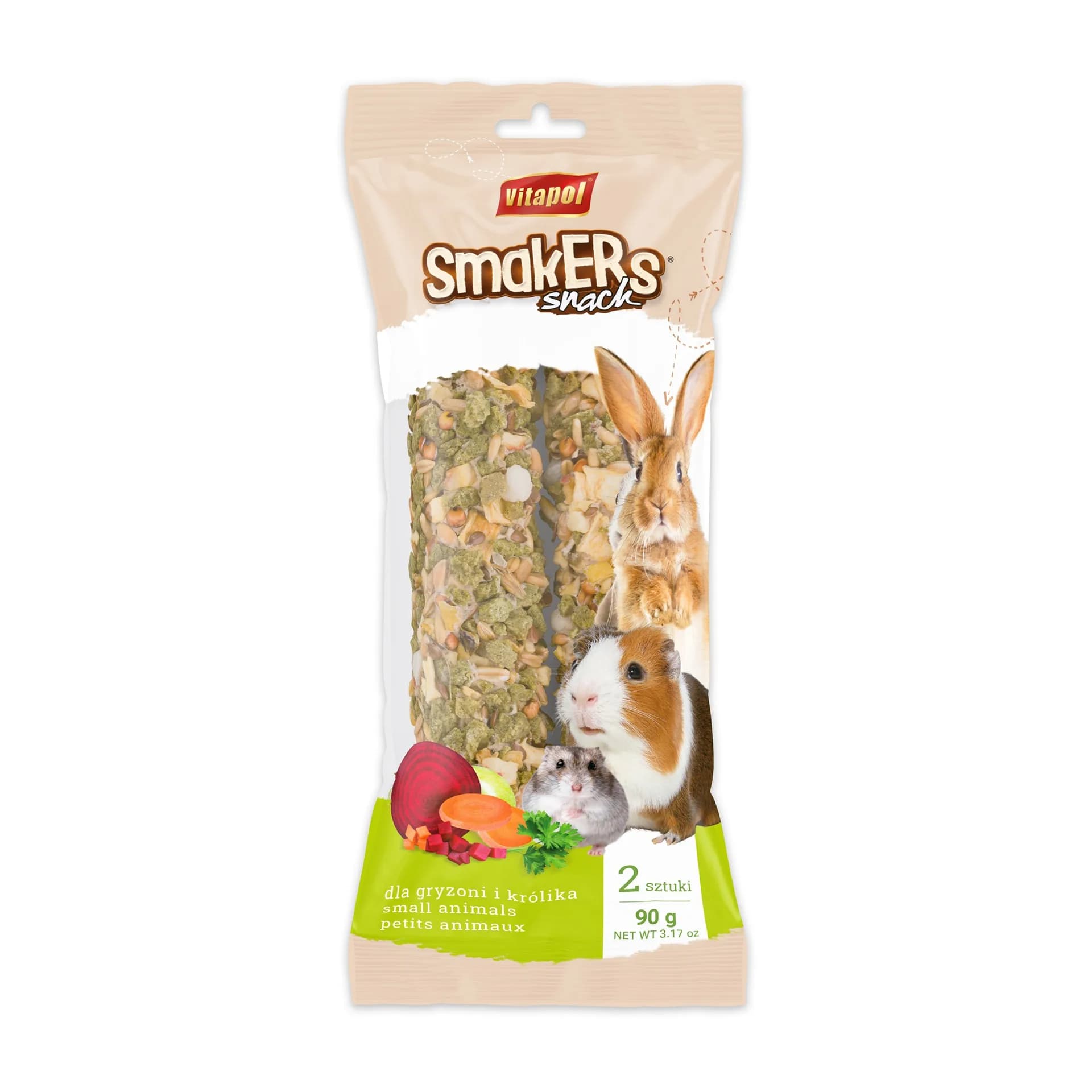 Vitapol Smakers jabłkowy dla gryzoni i królika w 90 g