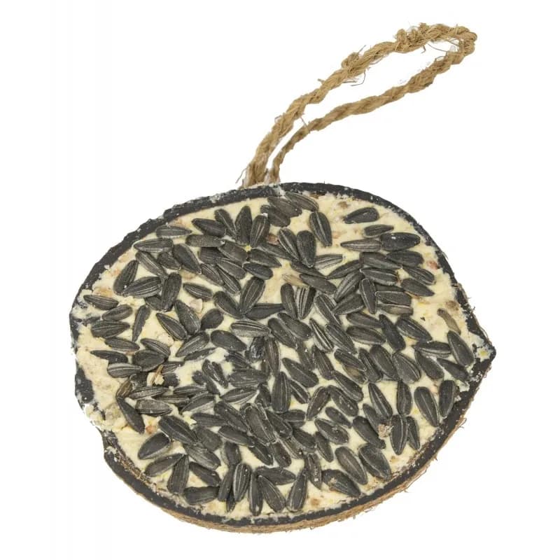 GARDEN&FUN Karma tłuszczowa z nasionami słonecznika w połówce kokosa dla ptaków wolnożyjących 290 g