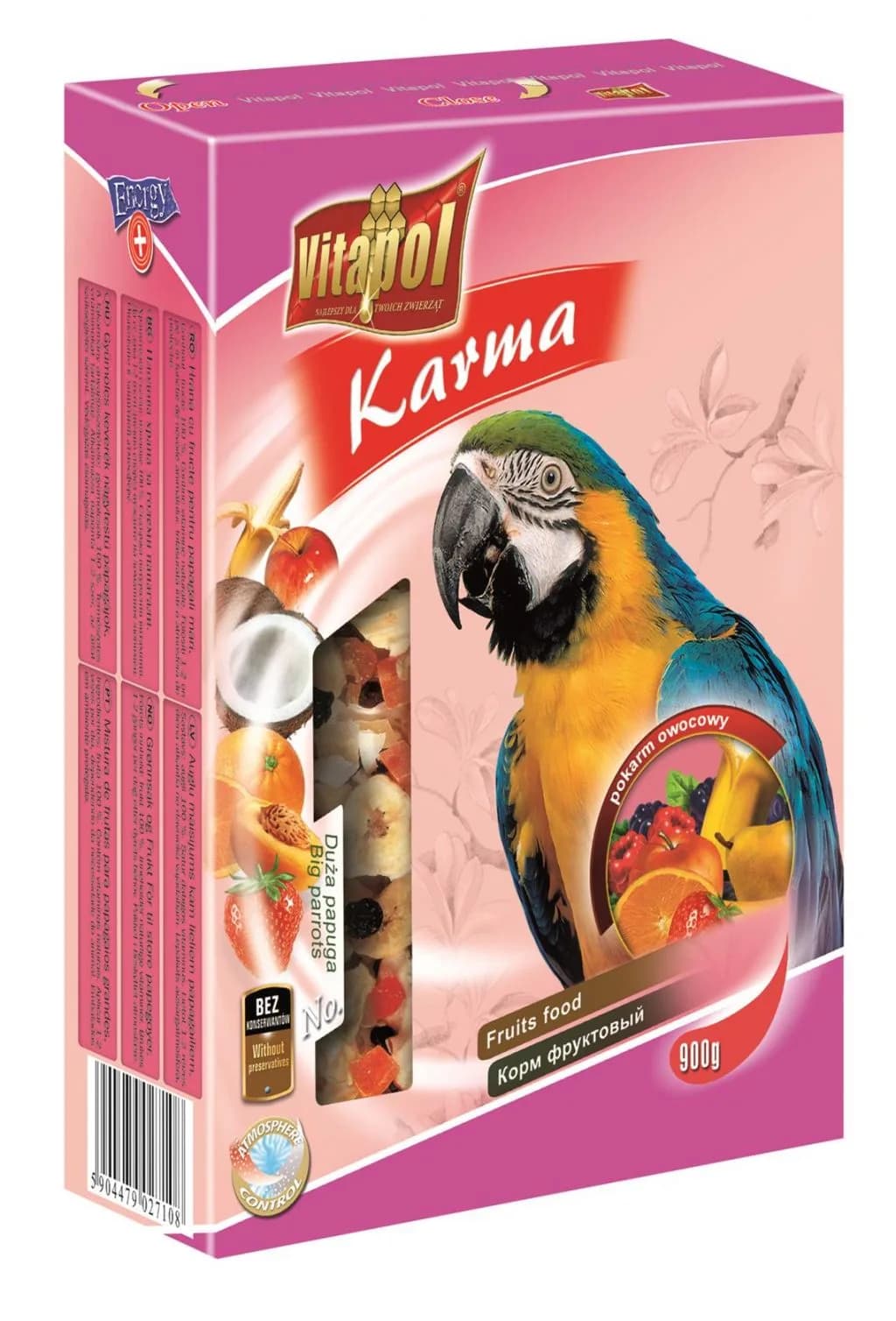 Vitapol Owocowy pokarm dla papug 750 g