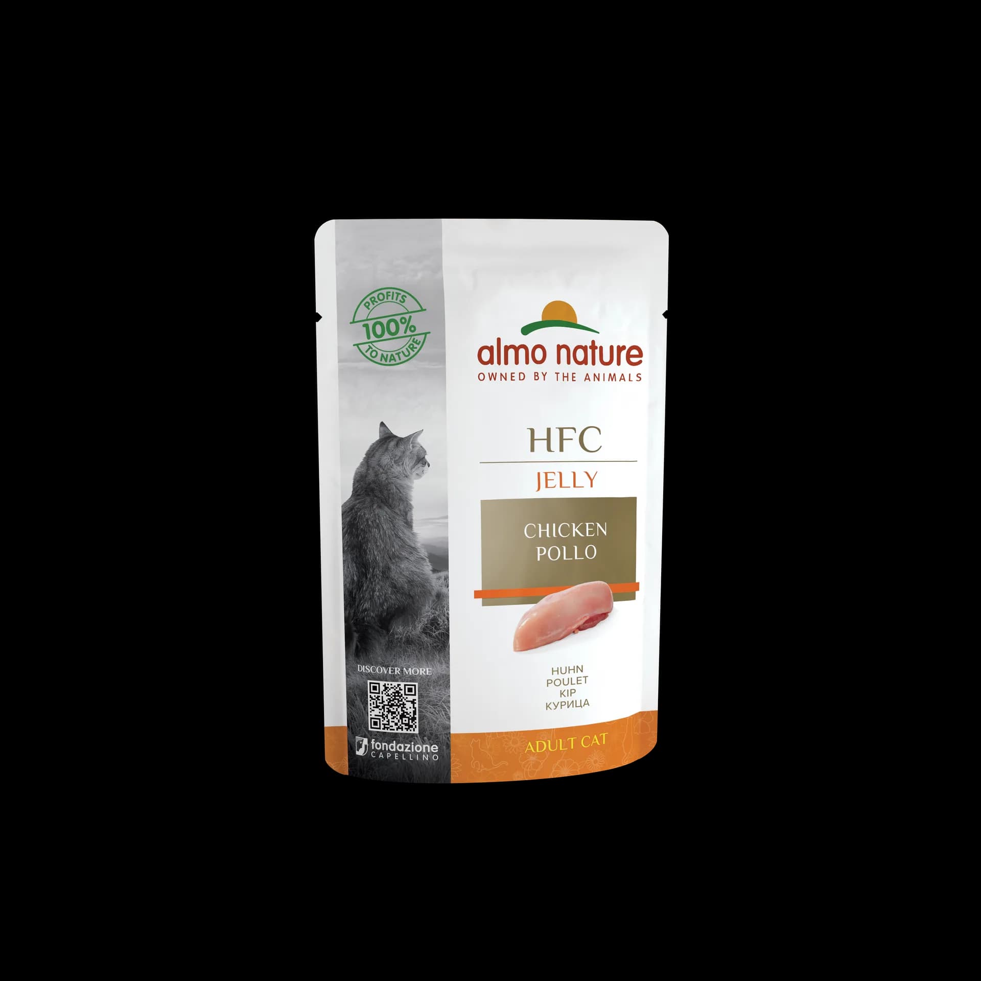 Almo Nature HFC Jelly Chicken karma mokra z kurczakiem w galaretce dla dorosłych kotów 55 g