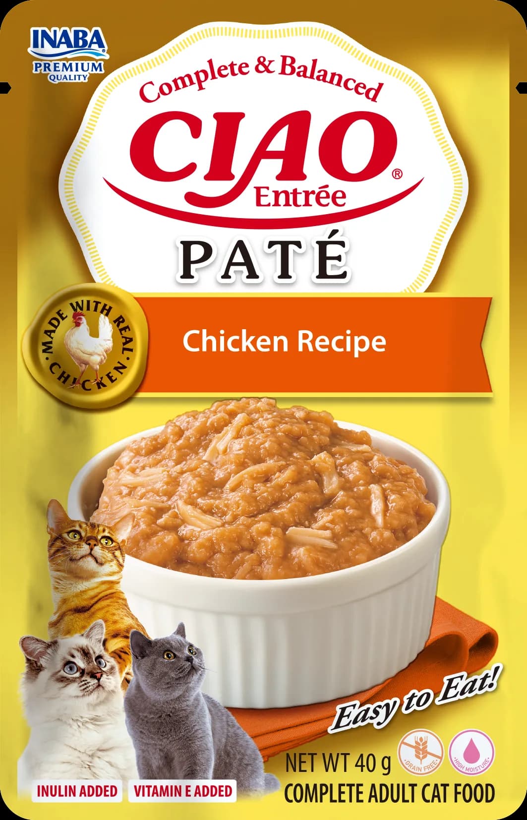 Inaba Cat CIAO Entrée Pate Chicken Recipe 40 g