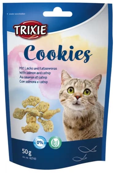 Trixie Ciasteczka z łososiem i kocimiętką dla kota 50 g