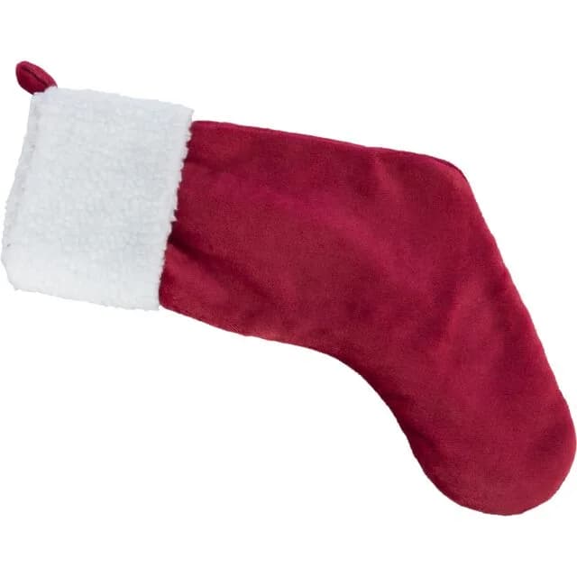 Trixie Xmas Skarpetka świąteczna biało/czerwona plusz 90 cm