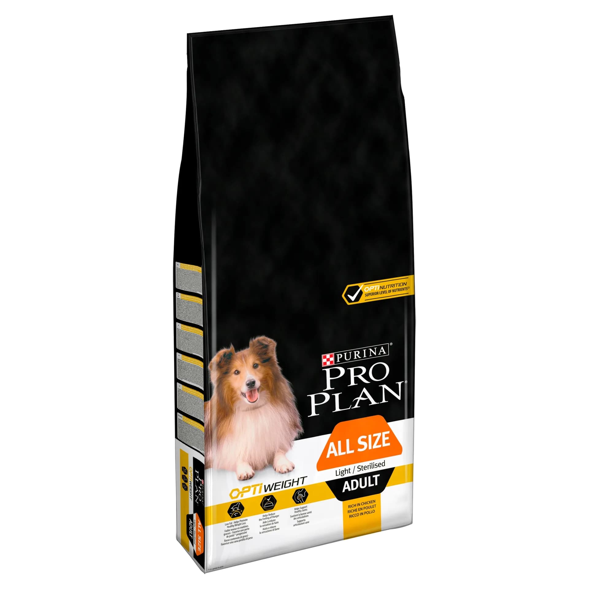 Purina PRO PLAN All Size Adult Light/Sterilised OPTI WEIGHT Kurczak