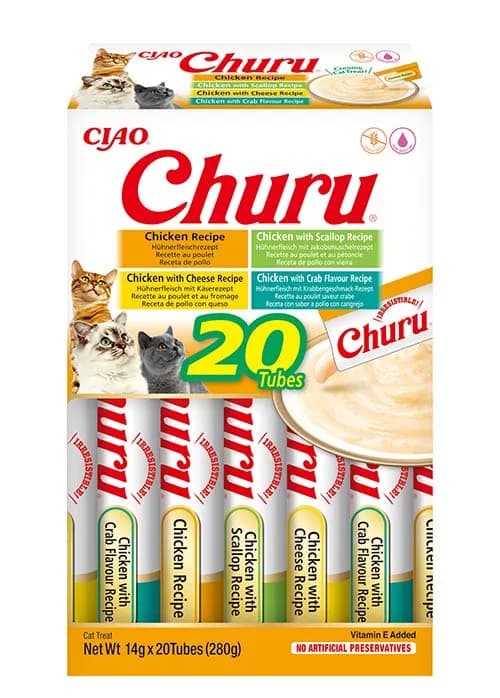 INABA CAT CHURU VARIETIES CHICKEN 20 × 14 g (280 g)