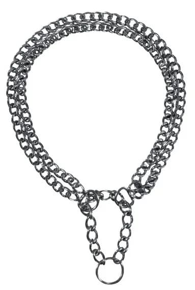 Kolia metalowa dwurzędowa/trzyrzędowa dla psa 40 cm/2.0 mm / dwurzędowa