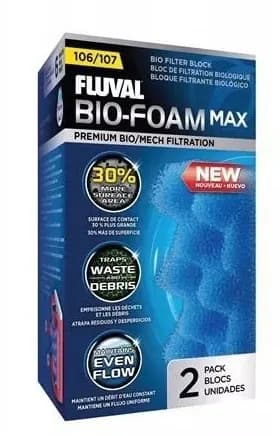 Fluval Bio Foam Max wkład biologiczno-mechaniczny do filtrów kubełkowych 2 szt.