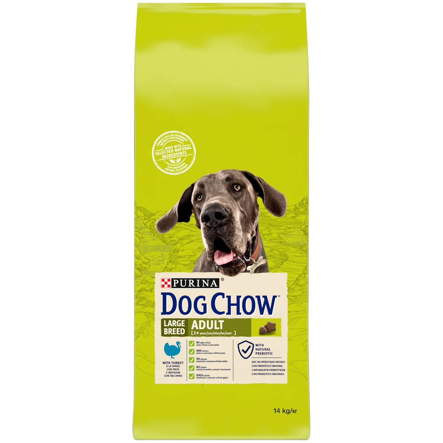 Purina DOG CHOW Large Breed Adult z indykiem dla psa dużej rasy 14 kg