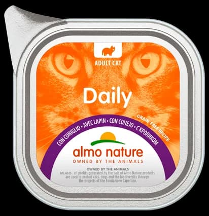 Almo Nature Daily karma mokra z królikiem dla kota 100 g